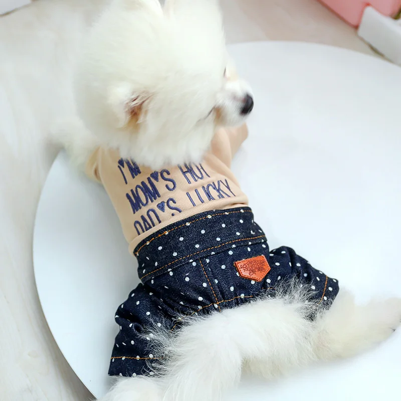 绣花点点牛仔裤_8877