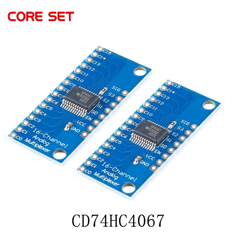 2PCS Digital CD74HC4067 16-Channel Analog Multiplexer Breakout Board Module 