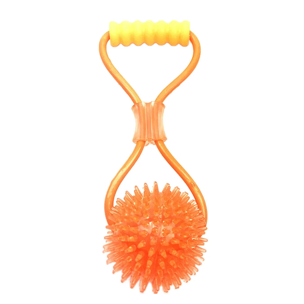 Pet Fresh Breath Dog Bite Ball Soft Garden Interactive Stretchable Non Toxic Cleaning Teeth Training Molar Toy Multifunction