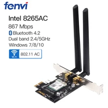 DesktopDual Band 2,4G/5 ГГц wifi беспроводной Bluetooth для Intel 8265NGW беспроводной-AC 8265 NGFF 802.11ac 867 Мбит/с BT wifi BT 4,2