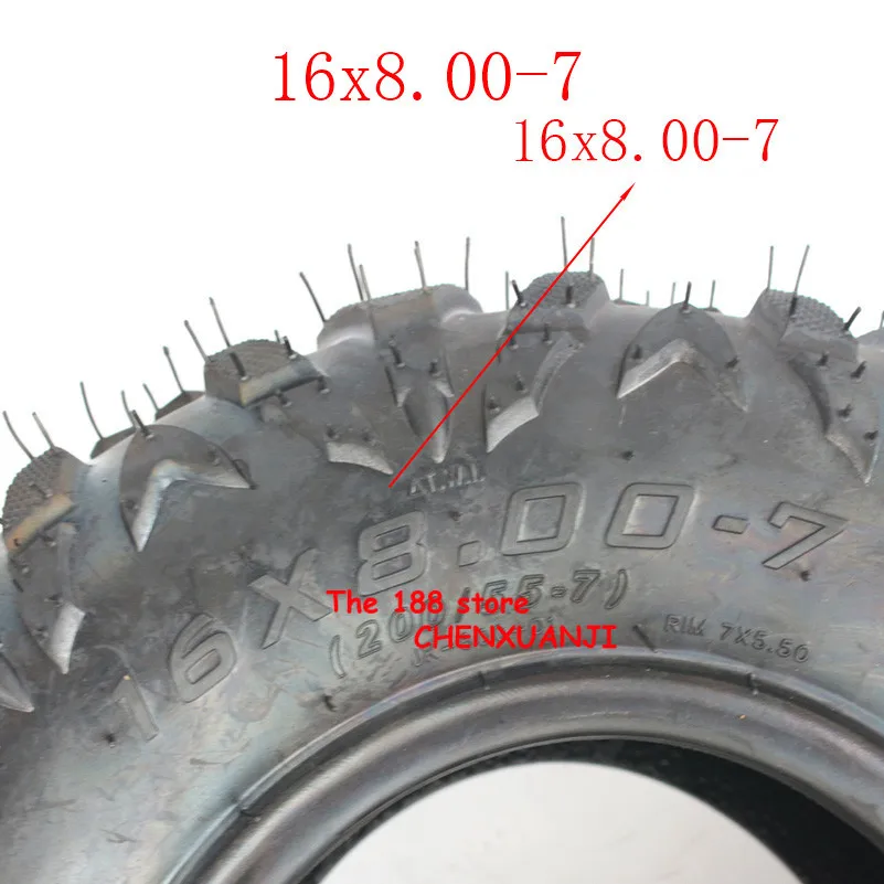 Хорошее качество 16x8.00 7 вакуумная шина ATV подходит для 50CC 90CC 70CC 110CC 125CC внешняя