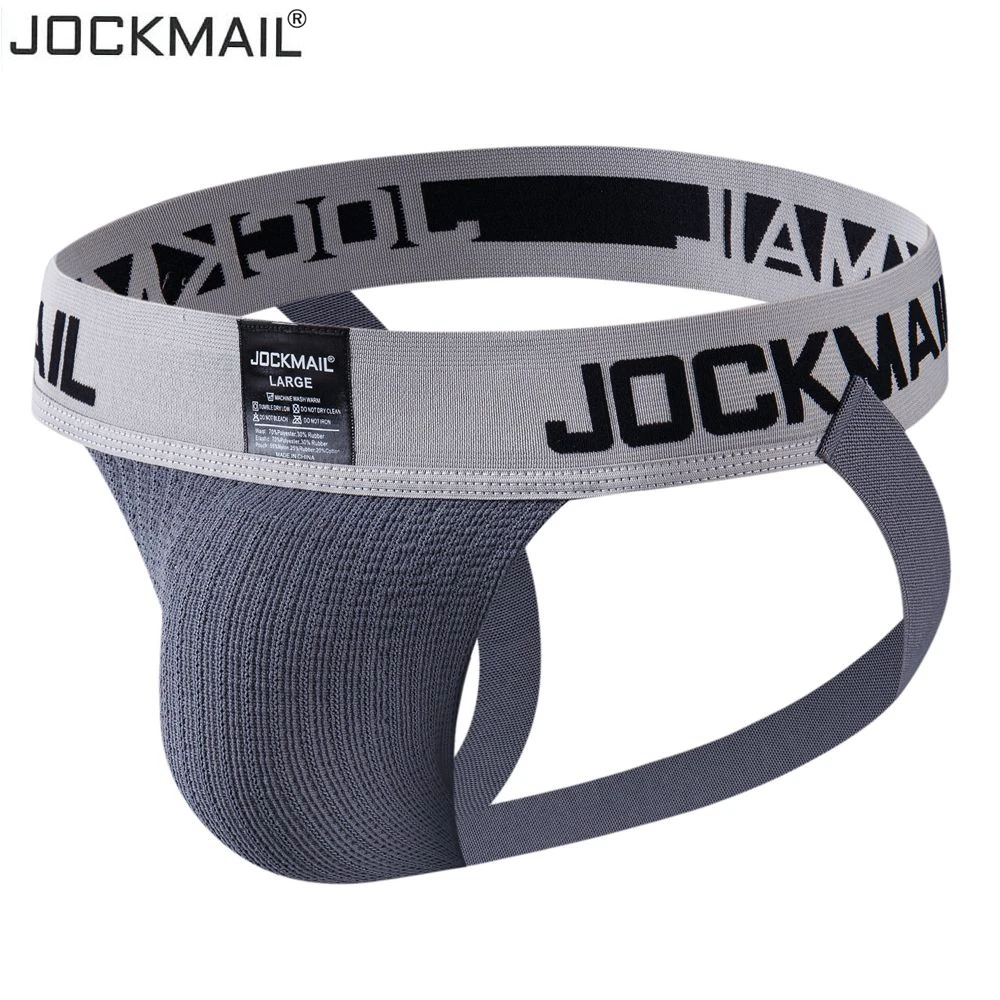 Jockmail Men's Jockstrap Athletic Supporter Underwear Gym Workout Strap