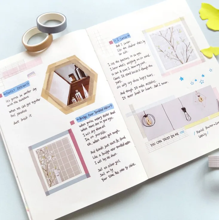 Базовая маскирующая лента чистый цвет jounal лента плед декоративная лента искусство