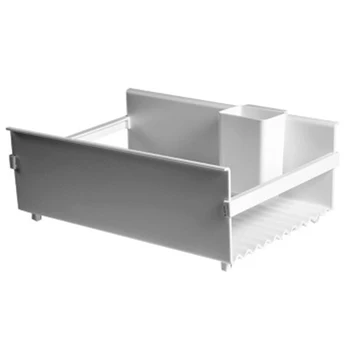 

Kitchen Sink Drain Rack ABS Dish Drainer Tray Sponge Cloth Soap Storage Box Holder Sink Drying Rack