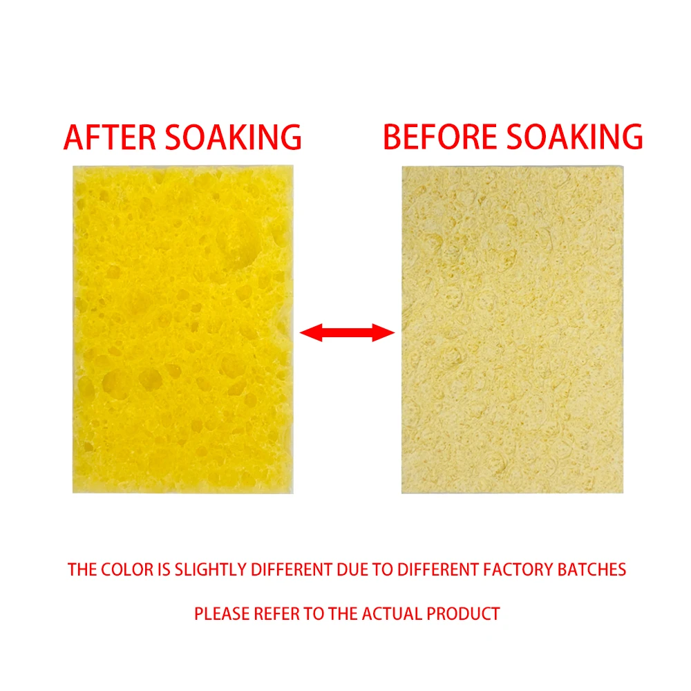 Soldering Iron Tips Cleaning Sponge Cleaner High Temperature Enduring Condense Sponge Welding Tips Cleaining Tool soldering iron cleaner soldering iron tip cleaner