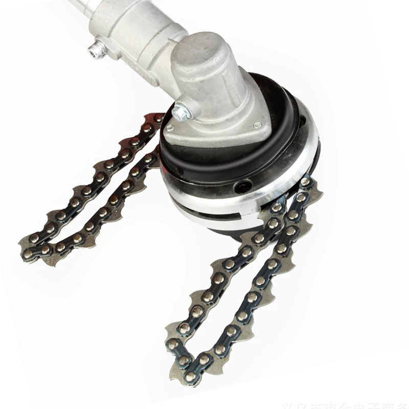 Universal 65Mn Trimmer Head Coil Chain Brush Cutter Garden Grass Trimmer Head Upgraded With Thickening chain For Lawn Mower