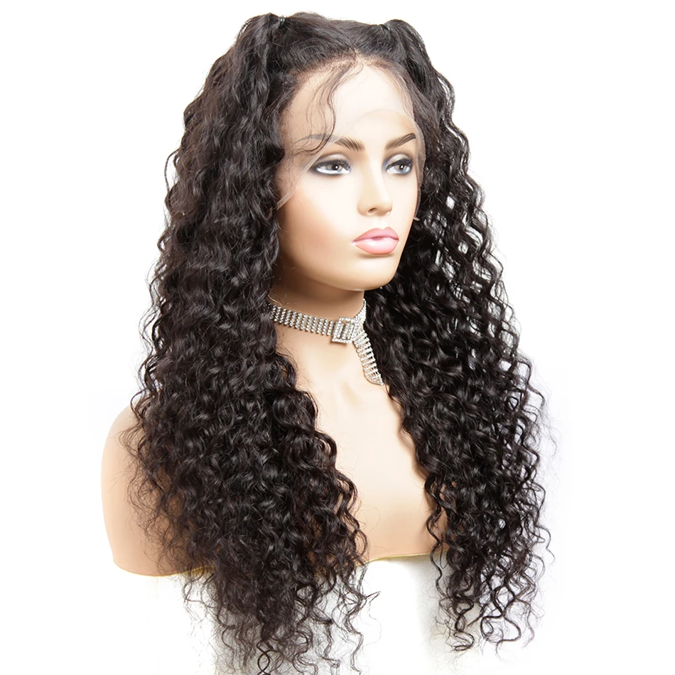 water wave hair lace front wig human hair lace frontal wigs 08