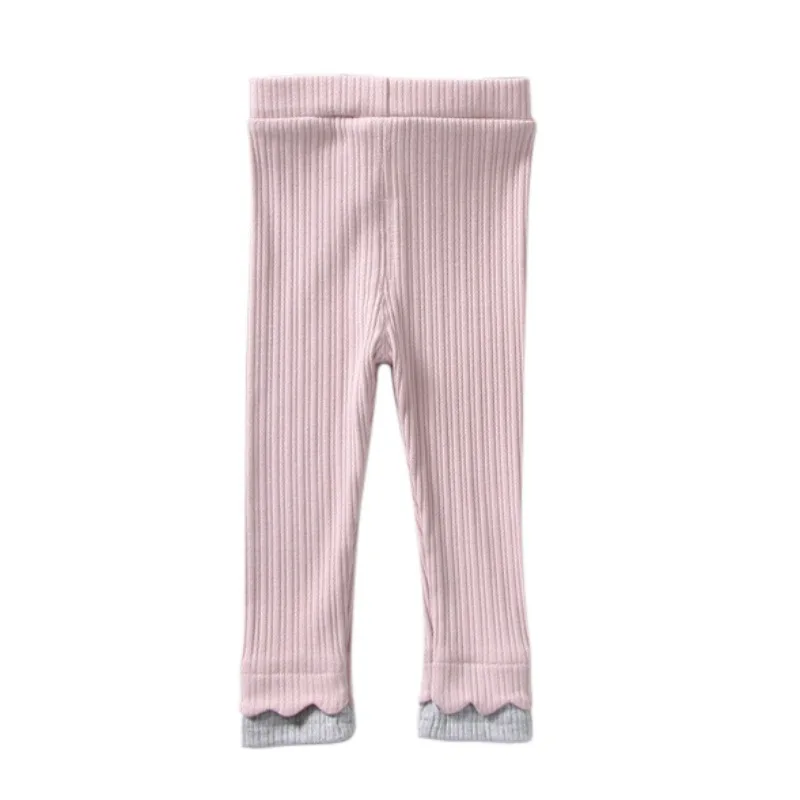 Леггинсы для девочек, новые зимние детские хлопковые утепленные штаны длинные брюки для детей, узкие брюки