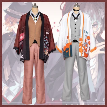 

Bungo Stray Dogs Nakahara Chuuya dazai osamu cosplay costume with cape