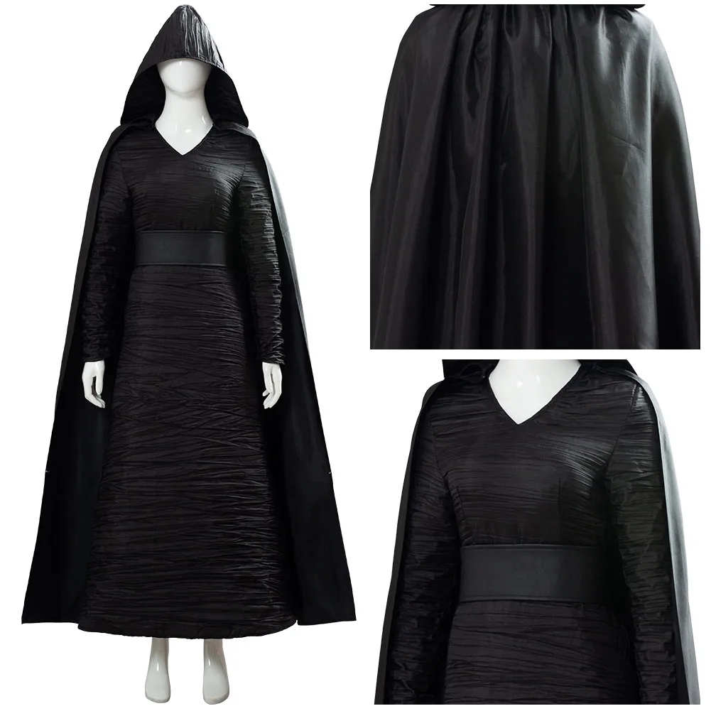 Костюм для косплея Dark Side Rey костюм капюшон плащ Хэллоуин карнавал|Костюмы из