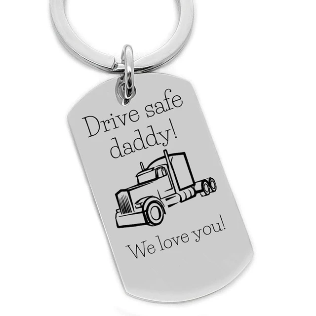 Tow Truck Keychain Dad Keychain Truck Driver Keychain Wrecker