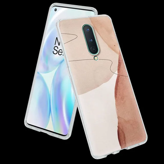 Art Retro Abstract Geometry Matte Soft Phone Case For OnePlus 7 7T 8 Pro 8T 5G 9 9R One Plus Z Nord N10 N100 Back Cover Coque S11