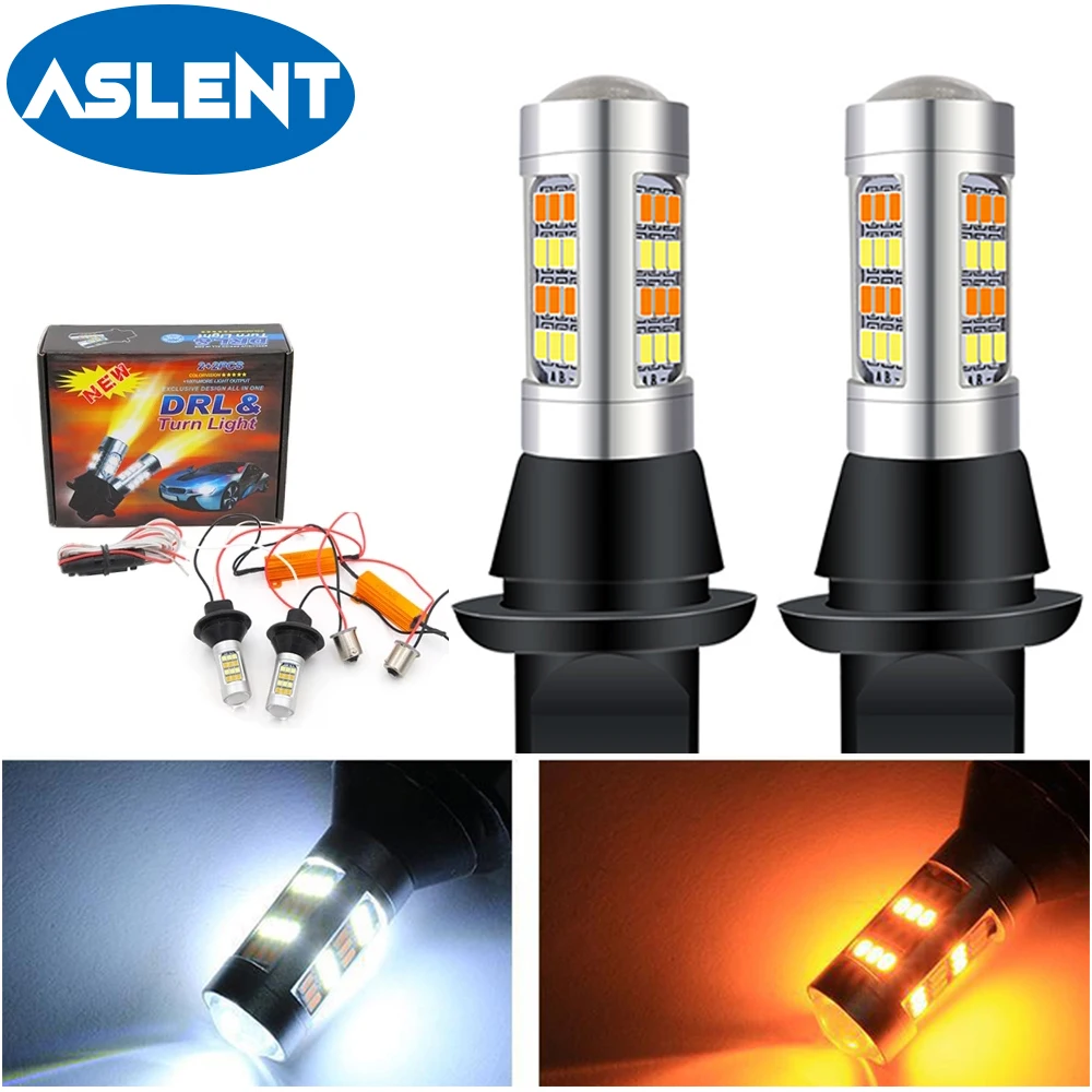 

Ba15s BAU15S 1156 P21w Py21w S25 Led T20 W21W 7440 Light Daytime Running Light+Turn Signal Dual Mode DRL LED White Ice blue Amer