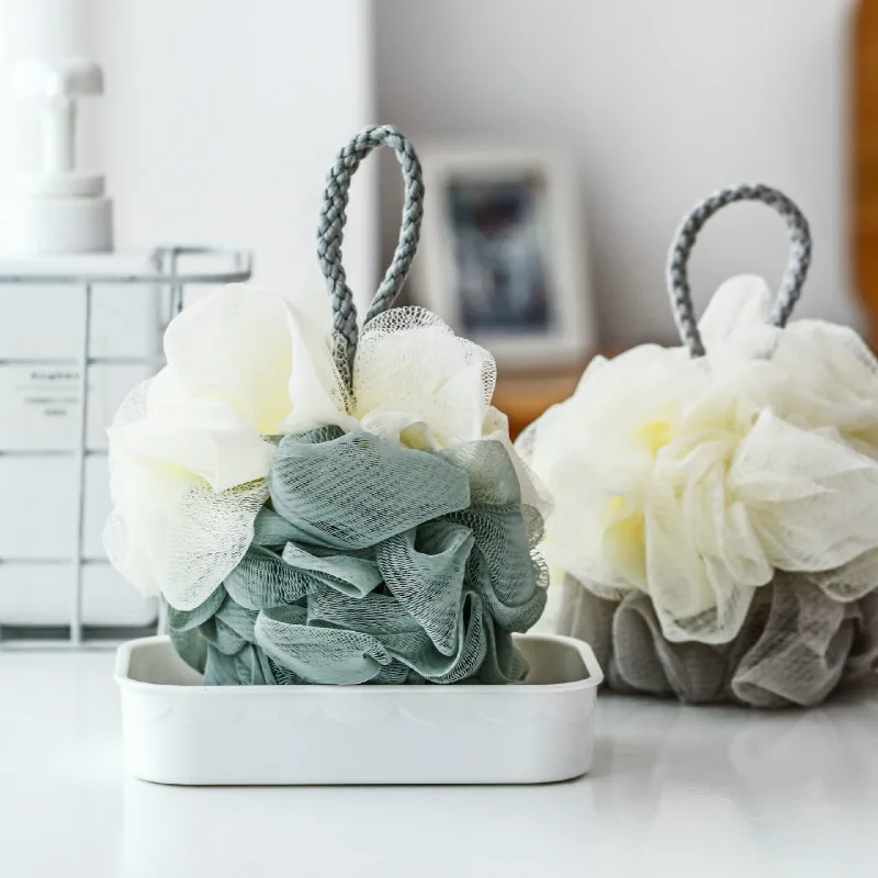

high quality Two colors Bath Ball Bathsite Bath Tubs Cool flower Bath Towel Body Cleaning Mesh Shower Wash Sponge brush