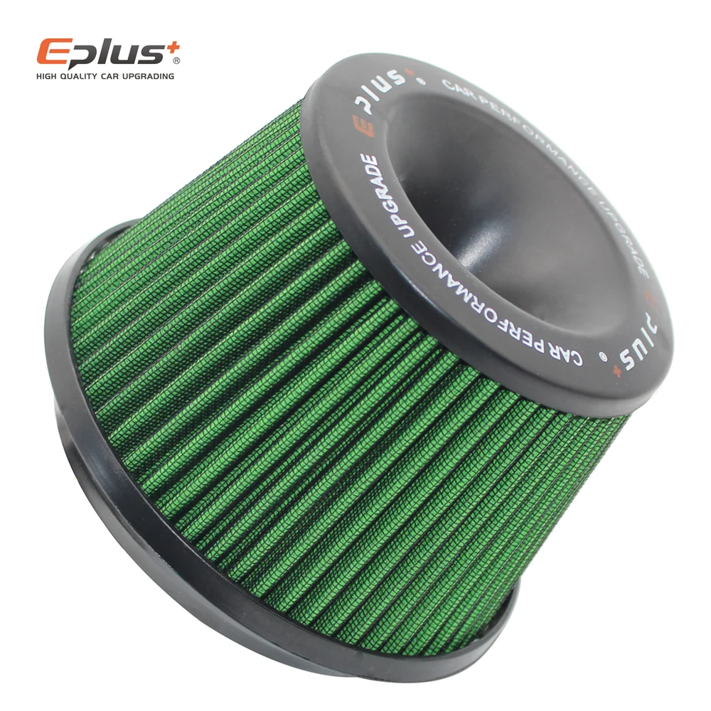 Car Filters Air Intake System High Flow Filtre A Air Voiture Universal Connecting Base Red Green 3inch 76mm Automobiles Air Filters