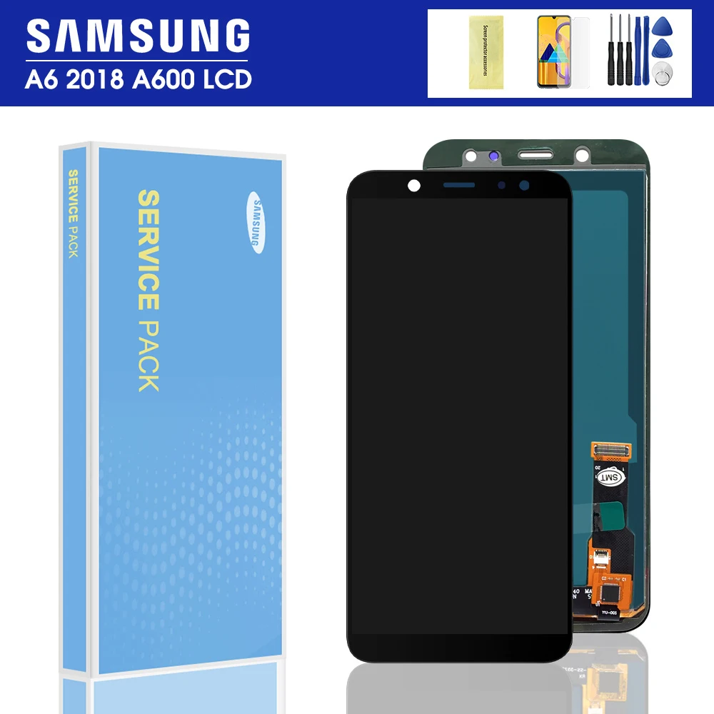 100% Протестировано качество AAA для SAMSUNG Galaxy A6 2018 ЖК дисплей A600 SM A600F A600FN сенсорный