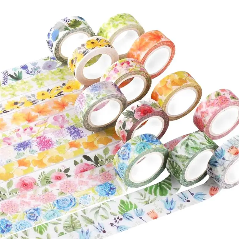 1 @ # washi лента для скрапбукинга милые цветы романтическая Маскировочная растений