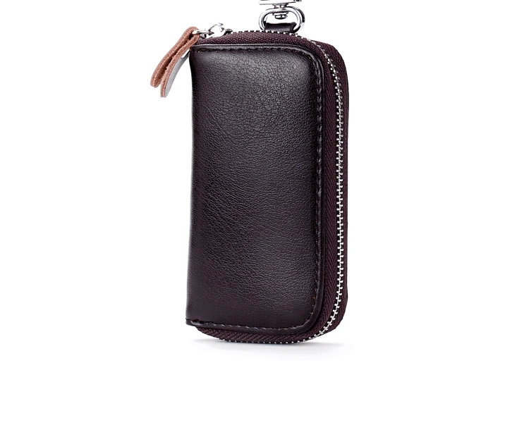 Мужская кожаная сумка для ключей на молнии, многофункциональная сумка для ключей от автомобиля, Женская деловая сумка для ключей