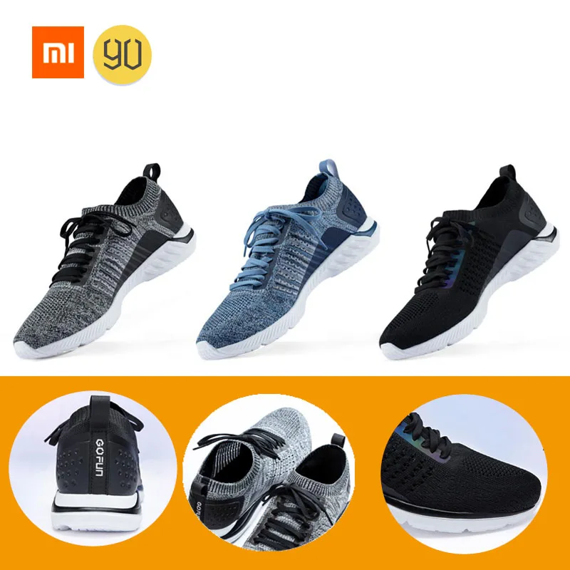 2019 New Arrival Xiaomi YouPin City Running Sneaker 90Fun Super light Anti-bacterial Breathable Men