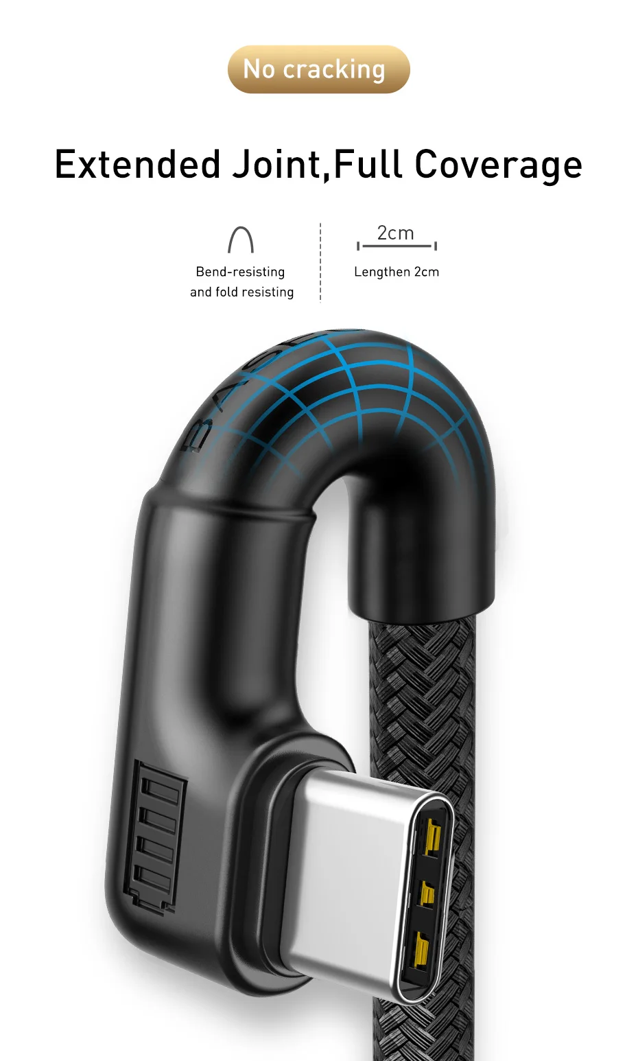 Baseus usb type-C кабель для samsung S10 S9 Typc C кабель Quick Charge 3,0 USB C кабель для huawei Xiaomi 8 7 светодиодный USB зарядный кабель