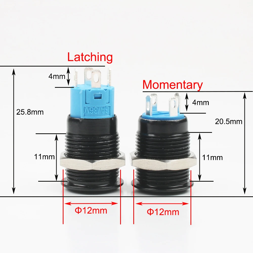 4-pin momentary 4-pin touch button switch