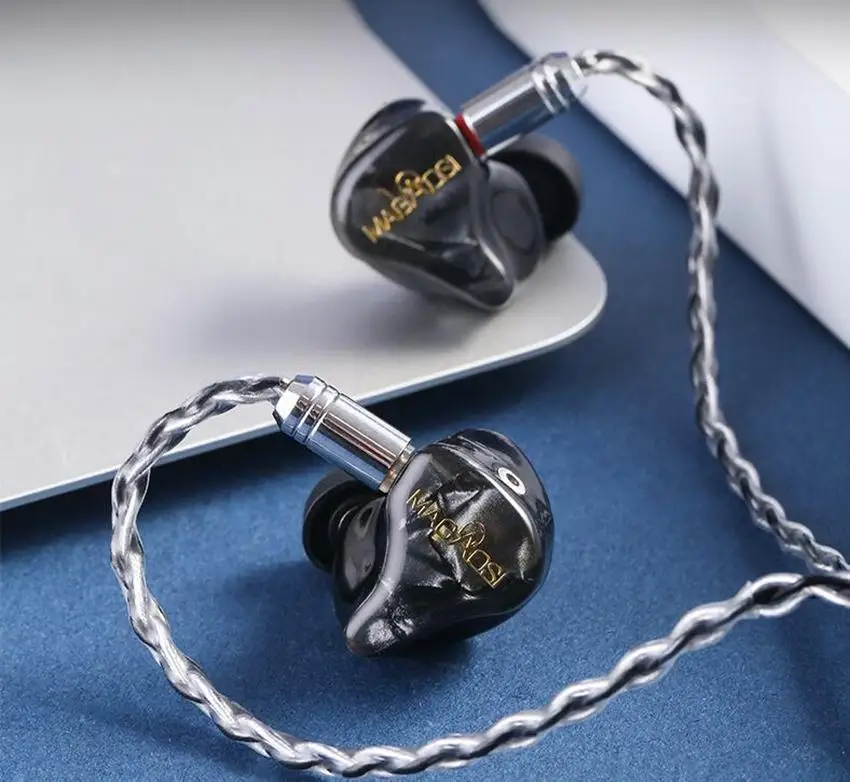 Magaosi V3 2BA 1DD Triple Knowles Driver Hybrid HiFi Monitor Earphones 2pin Detachable Cable Audiophile Musician IEM Earbuds