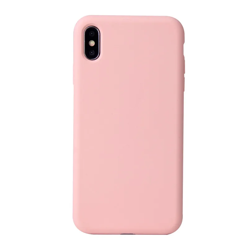 Жидкий силиконовый чехол для IPhone 11 Pro Max чехол для Apple XS Max XR X 8 7 6 6s Plus Полный Чехол новая коробка без логотипа 1:1 - Цвет: Cherry Pink 4B
