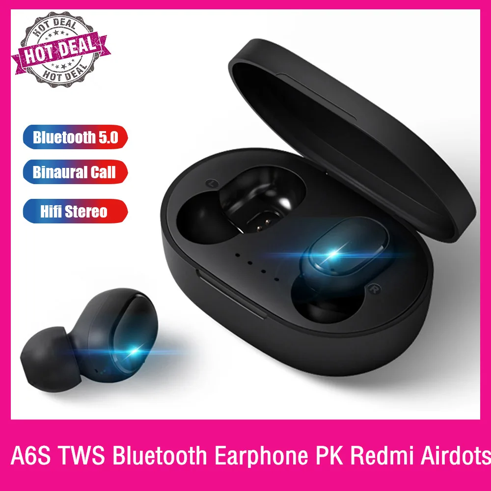 Bluetooth наушники A6S Tws стереонаушники I9S с объемным шумоподавлением Беспроводная