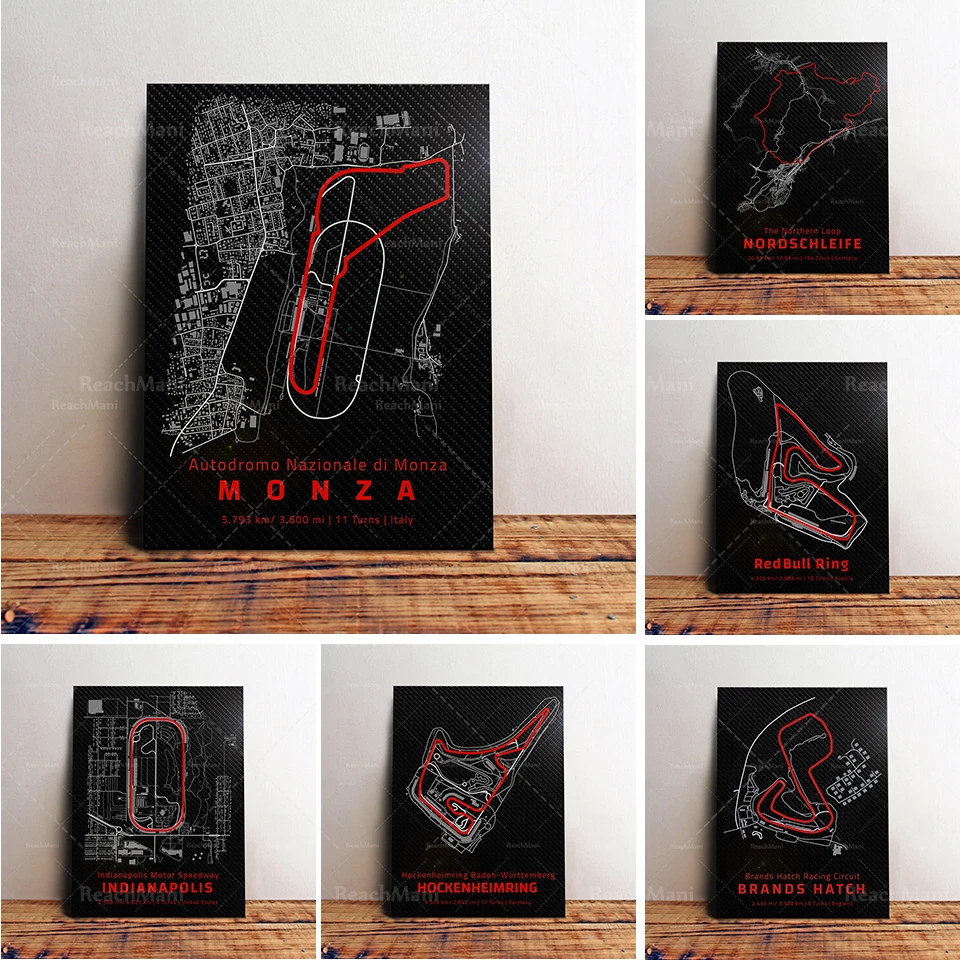 Hd Canvas Circuito Poster | Michelin Circuito | Shanghai International Circuito Stampa | Circuito Di Stampa-Speciale Wall Art Poster Per C