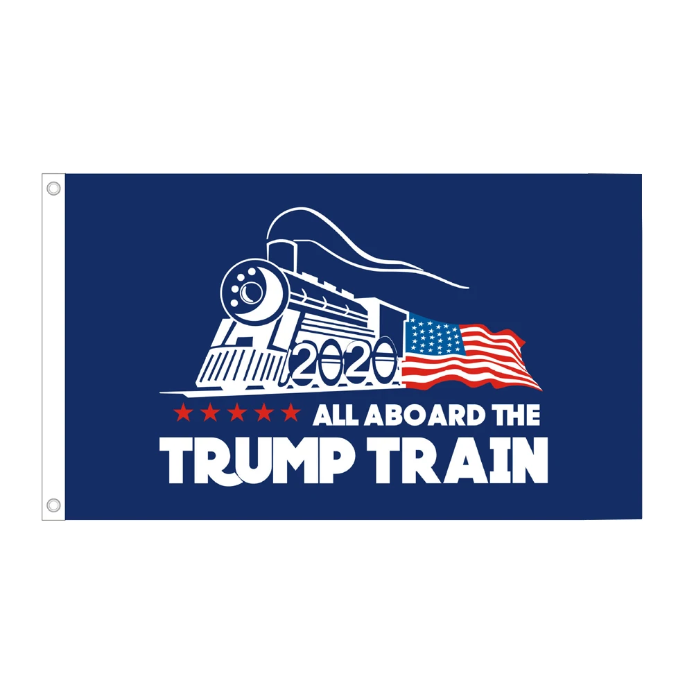 Цифровой принт вечерние флаг &quotТрамп&quot шаблон поезда прямоугольник уличная