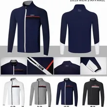 Мужская спортивная одежда с длинными рукавами для гольфа, осенне-зимняя куртка