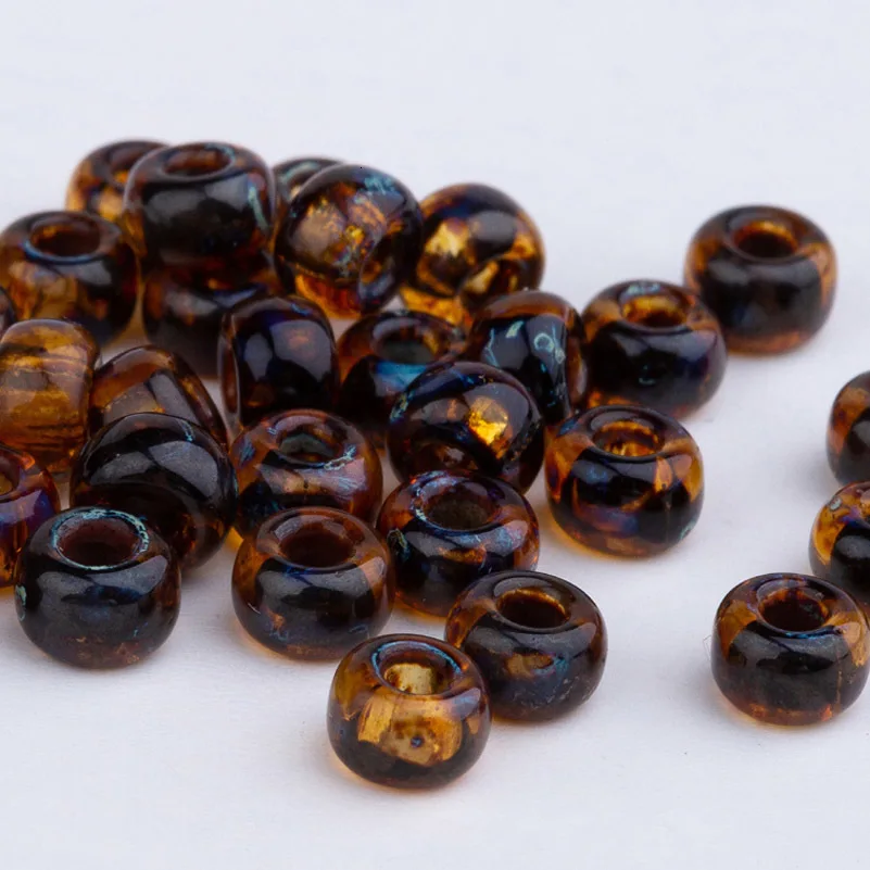Тайдиан hot11/0 Miyuki SeedBeads Japanes 6/0 4 мм Пикассо цвет 2 мм Mutil Цвет для родного непрозрачные украшения из бисера 10gabout120 шт - Цвет: 4502