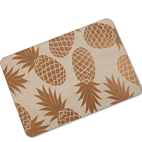 Pineapple Zeegle резиновые коврики, коврик для входной двери, Нескользящие Коврики для ванной комнаты, кухонные коврики, абсорбирующие коврики для прихожей, спальни, коврик для ног - Цвет: Pineapple