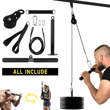 preço Sistema De Fixação Do Cabo Da Máquina De Fitness Polia DIY Braço Bíceps Tríceps Blaster Mão De Treinamento De Força De Ginástica Em Casa Equipamentos De Ginástica