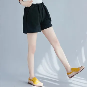 

Shorts For Women Clothing Short High Waist Wide Leg Summer Black Sweatpants Harajuku 2020 Vintage Fashion Casual Korean Baggy