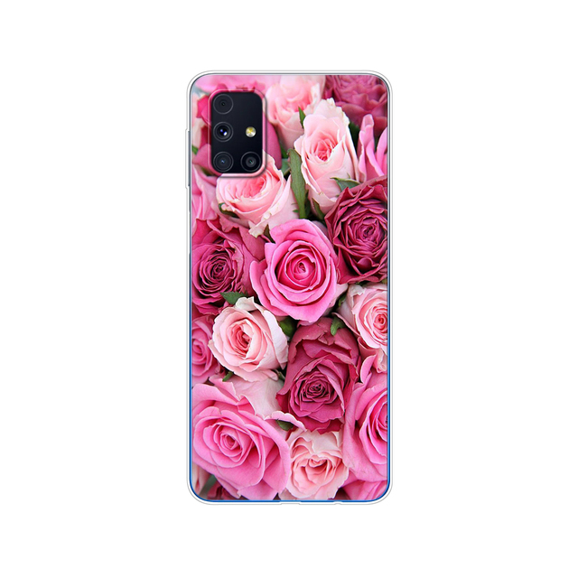 Samsung M31s Cases 6.5" Tpu Soft Silicon Back Phone Cover For Samsung Galaxy M31S GalaxyM31S M 31S m317f m317 Funda flower
