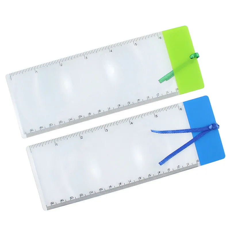 

Factory Wholesale Promotional Gifts Gift Name Card Type PVC Ultra-Thin 3x Bookmark Magnifying Glass with Card Holder