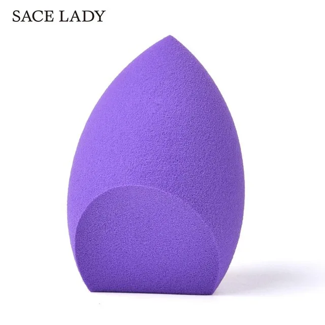 SACE LADY губка для макияжа Профессиональный косметический слоеный для отбеливающий увлажняющий bb-крем блендер для макияжа Мягкая губка для воды - Цвет: Фиолетовый