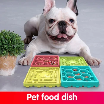 

4PCS Pet Feeder Portable Feeding Food Bowls Puppy Dog Cats Slow Down Eating Feeder Dish Bowl Prevent Obesity Dogs Bowl