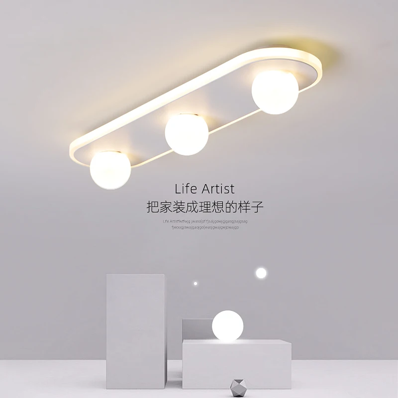 Современный светодиодный светильник-люстра для дома, прохода, крыльца, балкона, гардеробная белая или черная квадратная круглая светодиодный Люстра