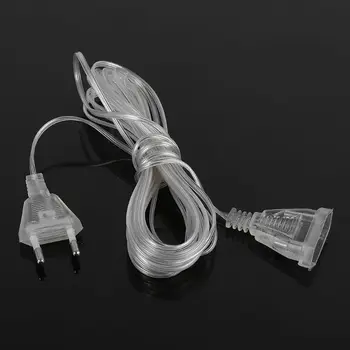 

5m Power Extension Cable Extender Wire for LED String Light Christmas Lights EU Plug 10166