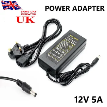 

12V5A Switching Power Adapter LED Light Bar Power Supply For 3528 5050 UK Plug
