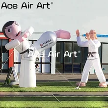 Высокое качество фигура каратэ надувные ноги тхэквондо кукла с воздуходувкой для рекламы andevent