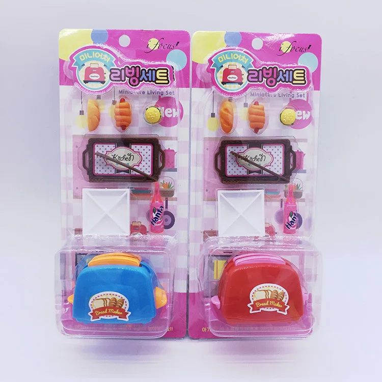 

South Korea Toy Women's Play House Kitchen Tableware Set DIY Kitchen Supplies Resin Cake Mini Food