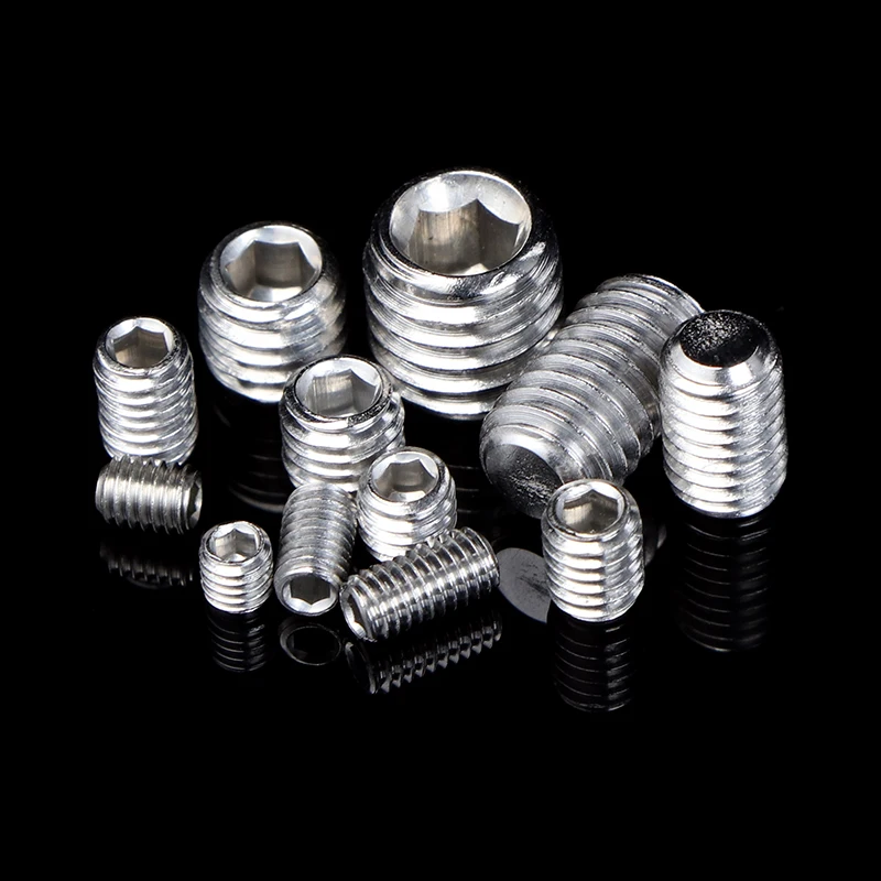 400 шт Grub шестигранные винты набор M3 \ 4 5 6 8 плоская головка конус точка винт из