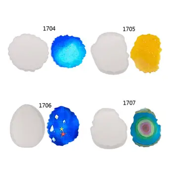 

Large Irregular Wave Round Coaster Mold Silicone Resin Cement Casting Mold Tools