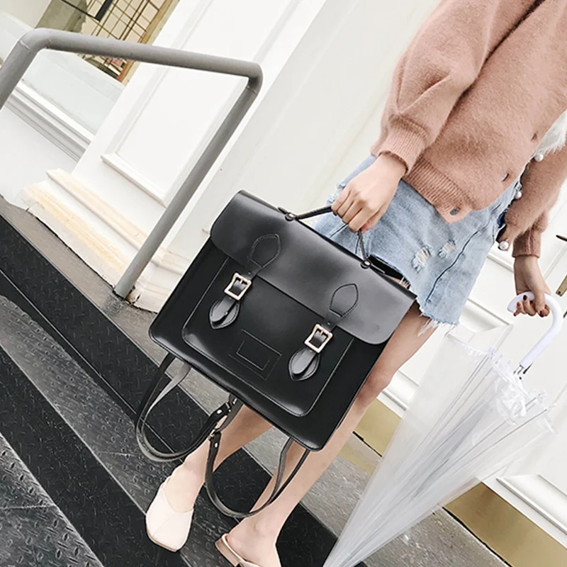 

Vintage College Style Shoulder Bag Handbag Fashion Wild Backpack Large Capacity Backpack