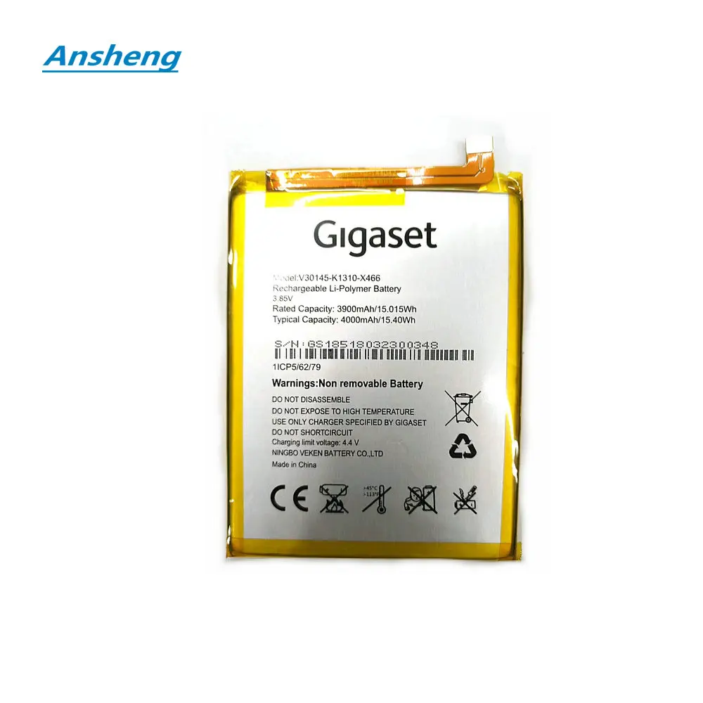 Высококачественная фотобатарея Ansheng 4000 мАч для смартфона Gigaset V30145 K1310