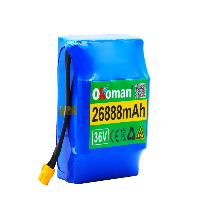 10S2P 36v литий ионная аккумуляторная батарея 26888 мА/ч 26.8AH для зарядки Ноута и