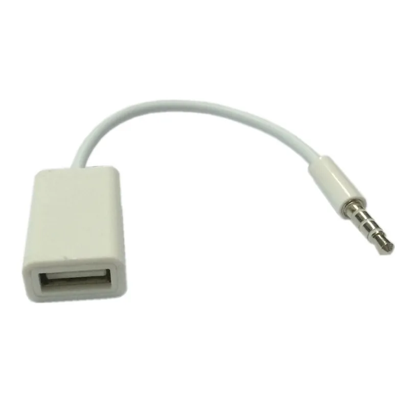 

Car SUV MP3 3.5mm Male AUX Audio Plug Jack To USB 2.0 Female Converter Cable Car Accessories